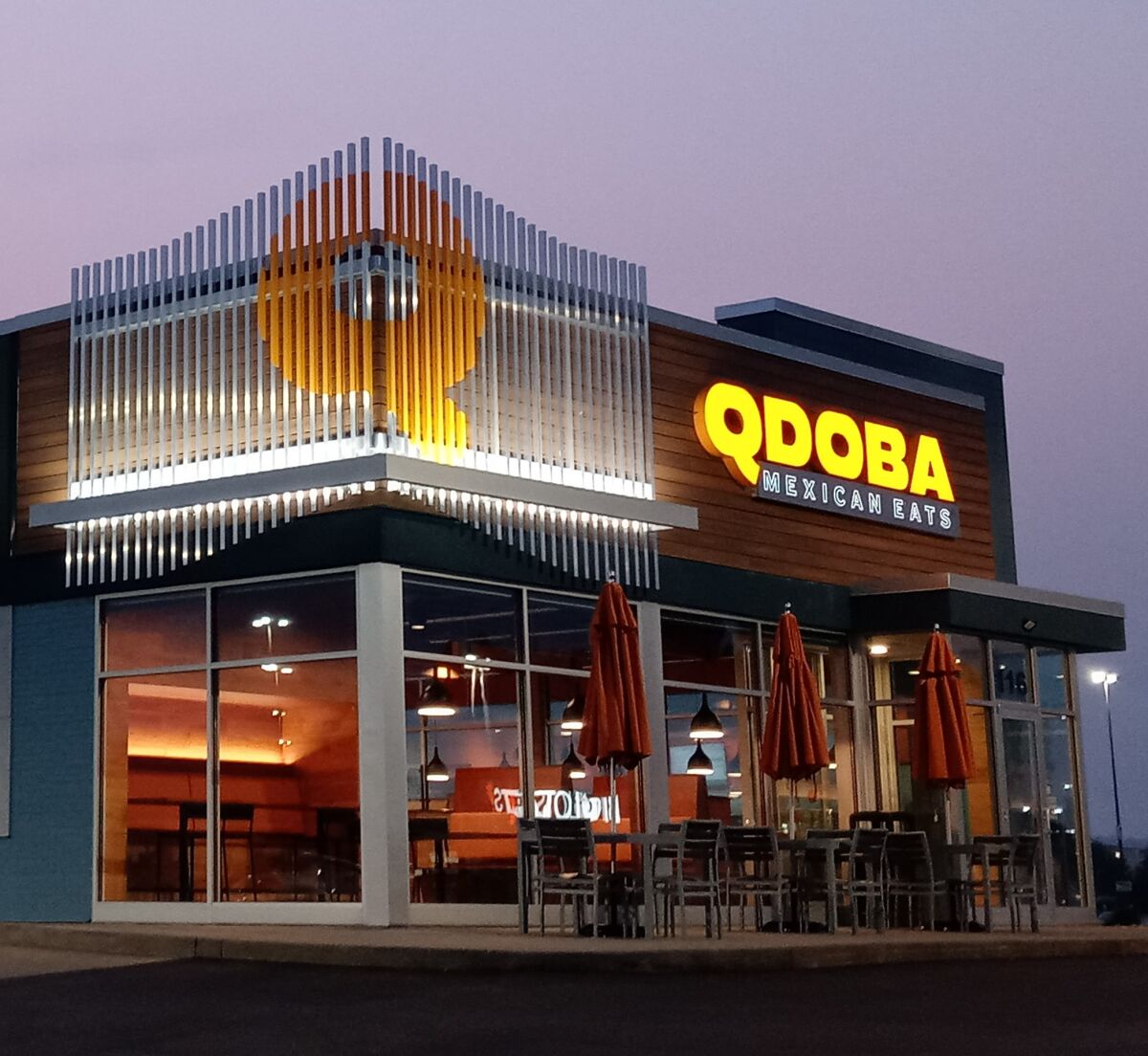 A Qdoba restaurant.