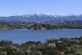 SANTA BARBARA COUNTY, CA MARCH 7, 2023 - Lake Cachuma Lake, a reservoir in the Santa Ynez Valley, is currently at 100% capacity. (Marc Martin / Los Angeles Times)