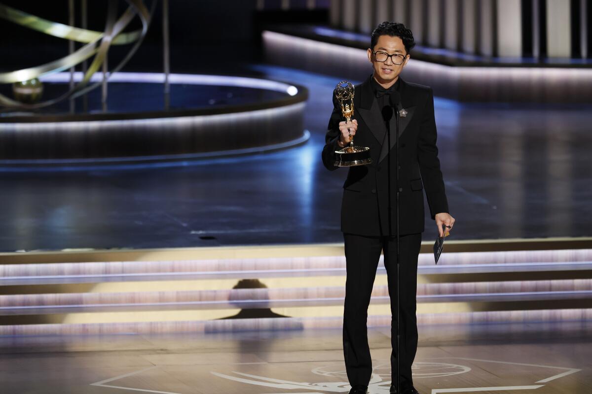 Lee Sung Jin at the 75th Emmy Awards.