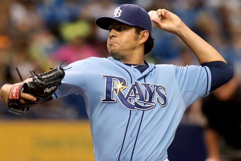 Tampa Bay Rays reliever Cesar Ramos pitches against the Baltimore Orioles in September.