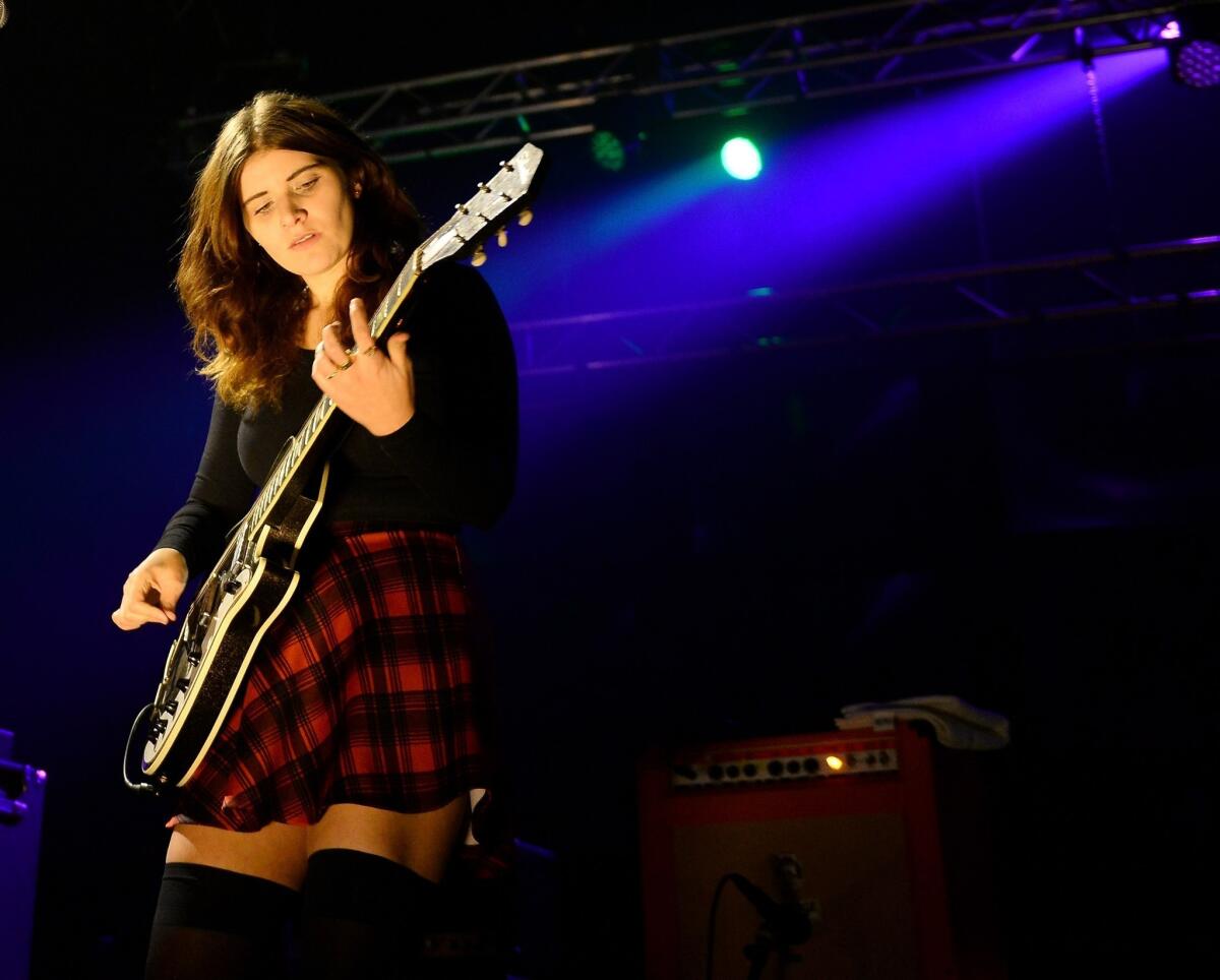 Singer/guitarist Bethany Cosentino of Best Coast performs at the Hard Rock Hotel & Casino in Las Vegas.