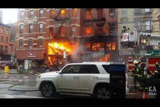 Gas blast at building in New York's East Village