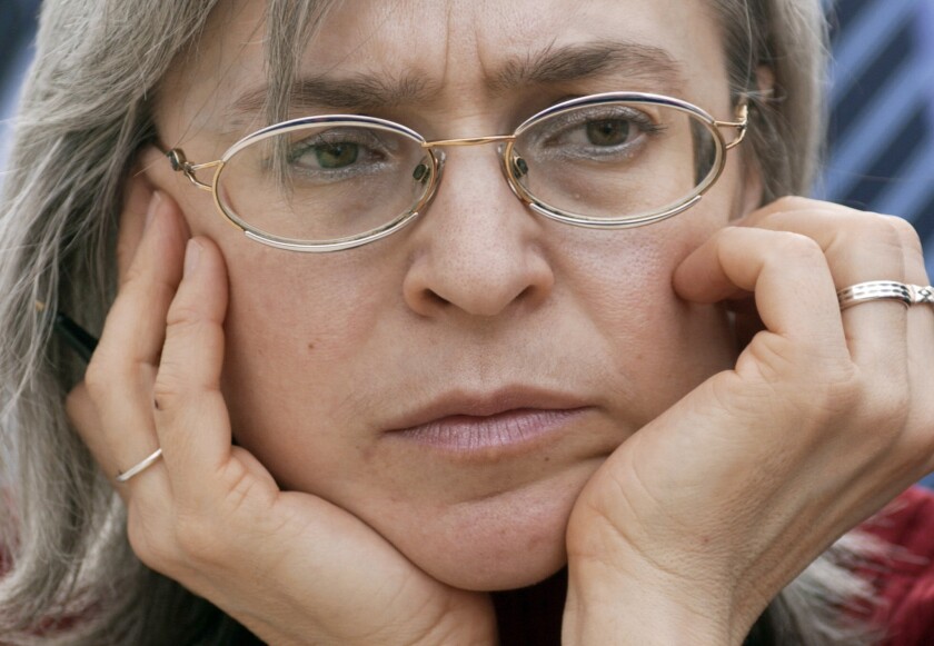 Russian journalist Anna Politkovskaya