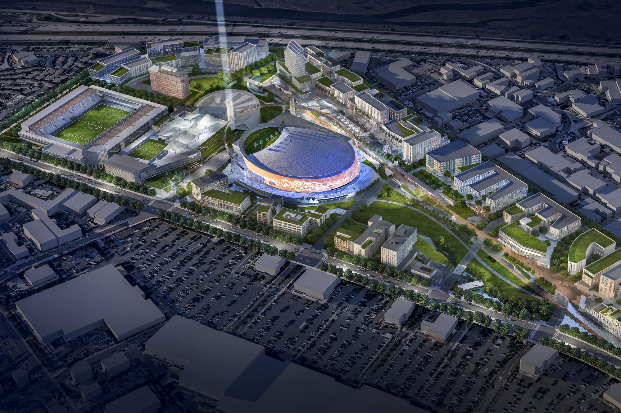 A rendering of Midway Village+