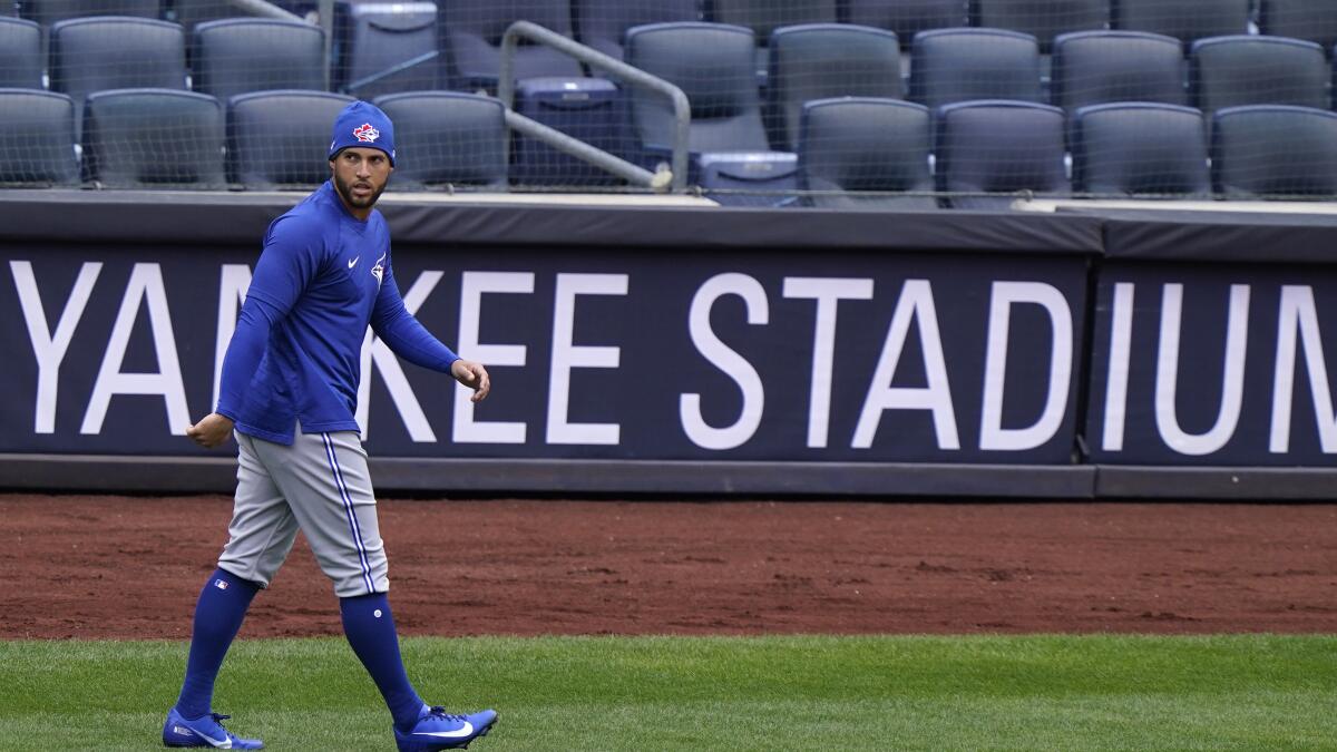 Springer hitless in Blue Jays debut after opening on IL - The San