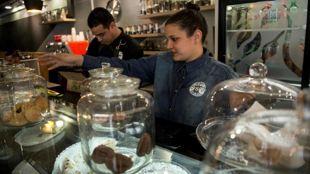 Matilde Carruyo left Venezuela and now manages a restaurant in Santiago, Chile. An estimated 900,000 Venezuelans migrated to other countries between 2015 and 2017 to escape the collapsed economy and repressive government.