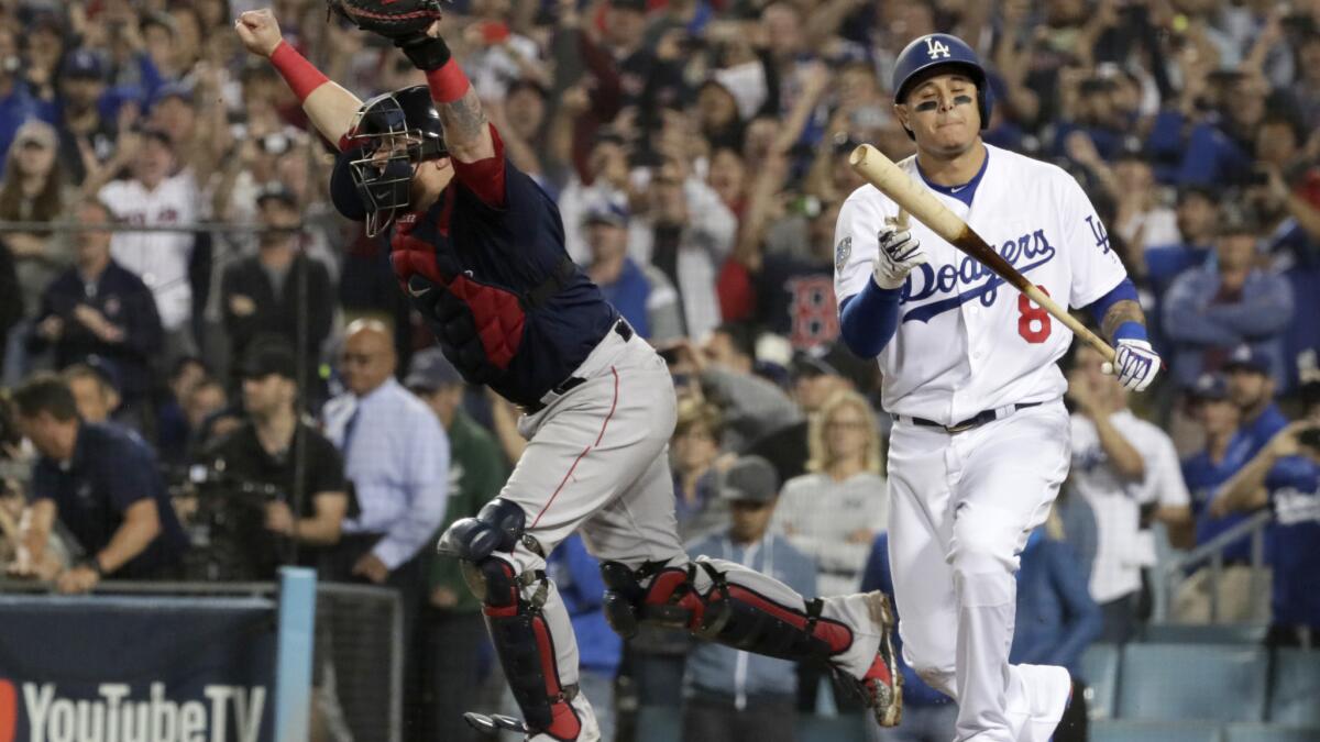 Swinging mighty bats for the Boston Red Sox are Carl Yastrzemski