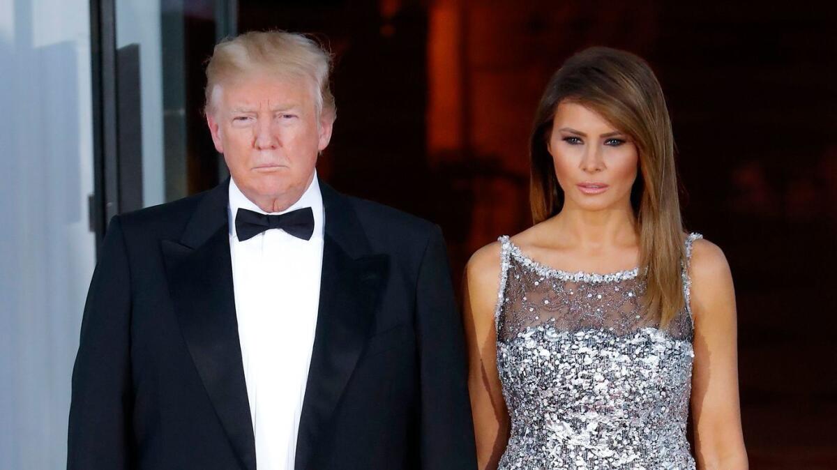 President Trump and First Lady Melania Trump.