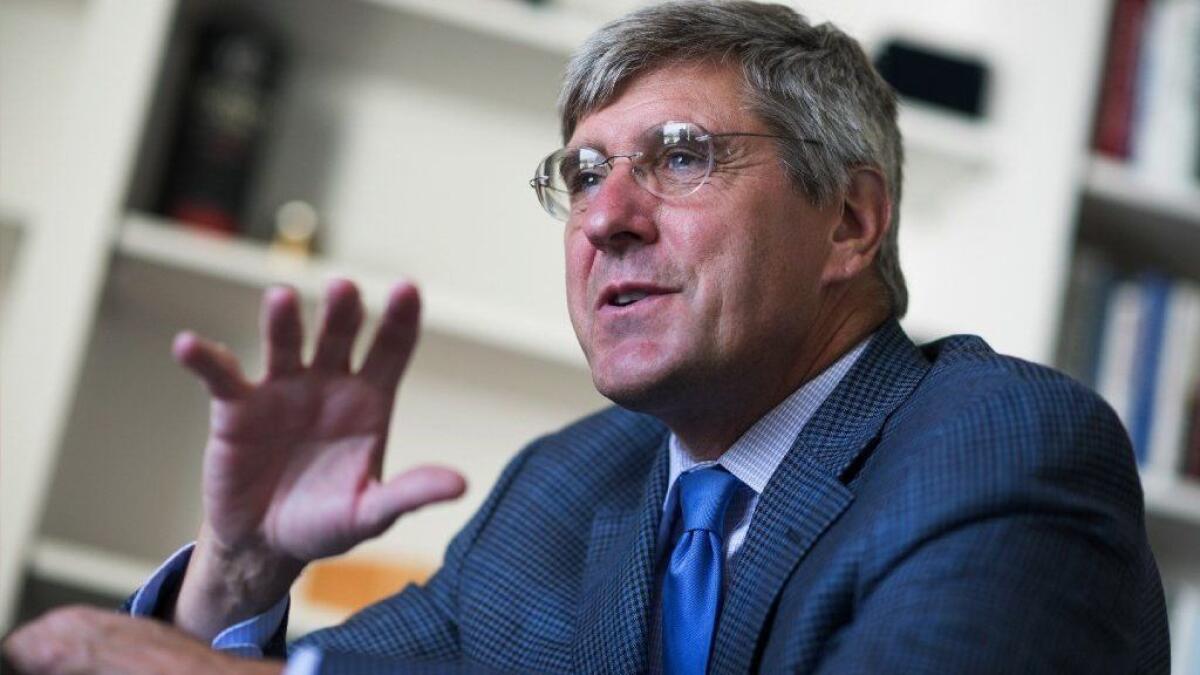 Stephen Moore in his Washington office in 2016.