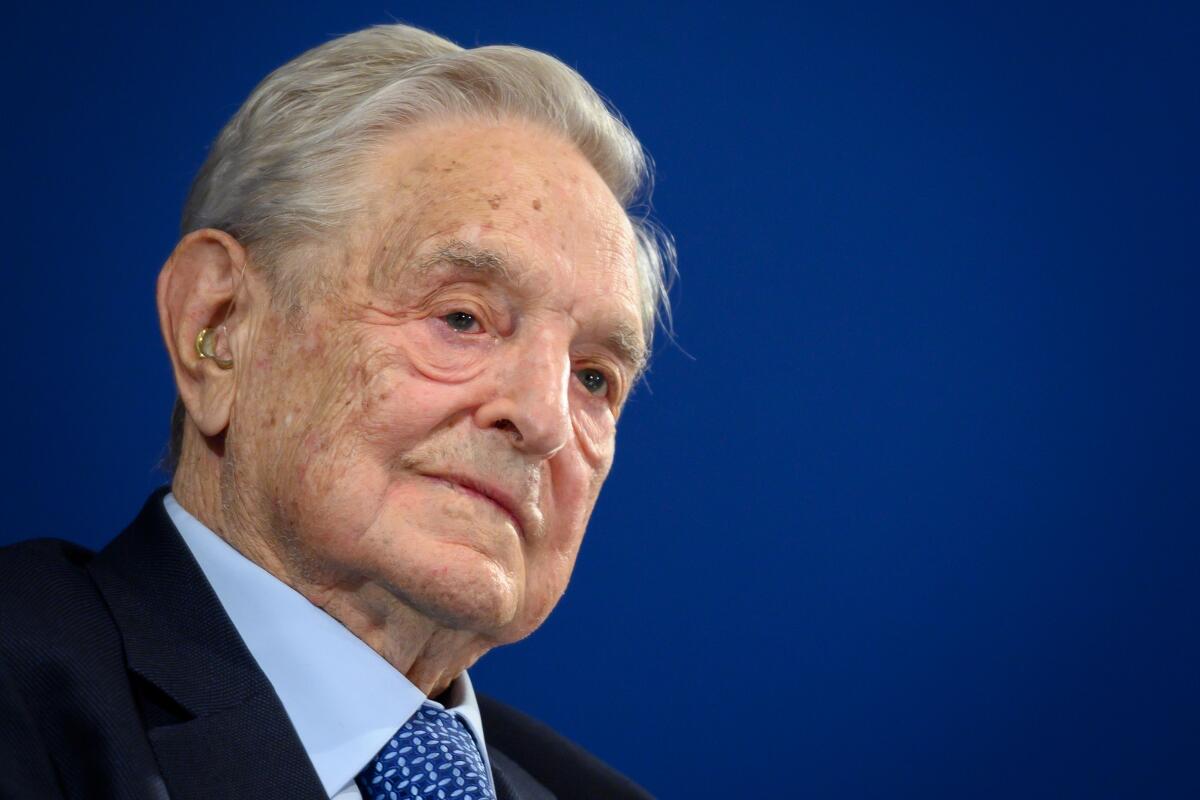 Financier George Soros, at the World Economic Forum in Switzerland in January.