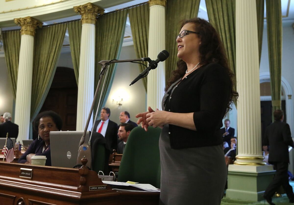 Assemblywoman Lorena Gonzalez (D-San Diego) authored a measure that would make all California workers eligible to accrue some paid sick time. The bill has passed the state Assembly.