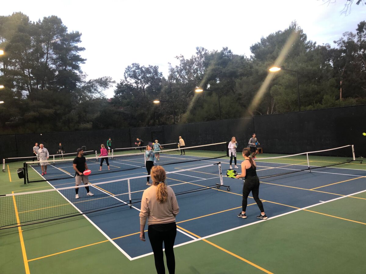 Pickleball participants above and in the photos below.