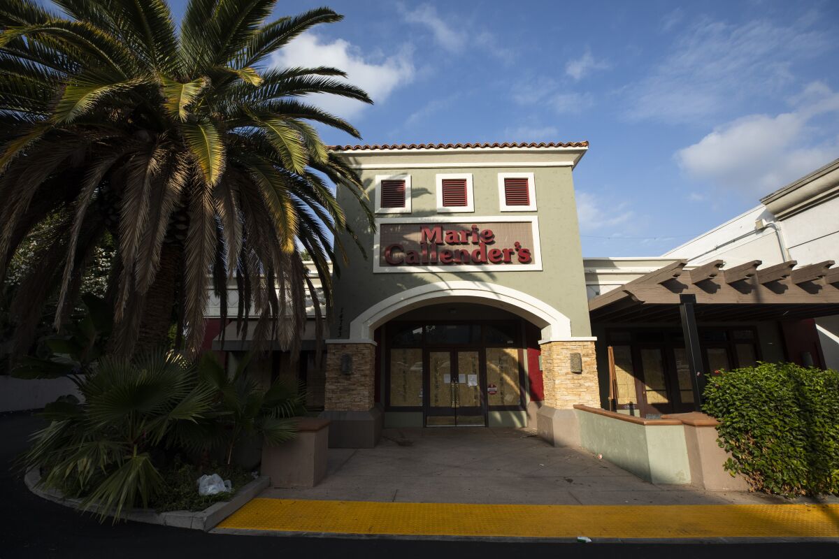 The Marie Callender's restaurant in Sherman Oaks closed just before Thanksgiving.