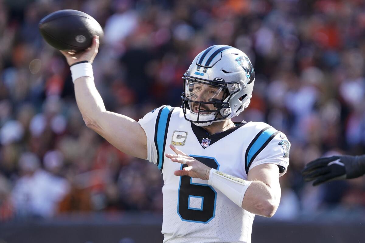 Panthers will start Mayfield at QB with Walker injured - The San Diego  Union-Tribune