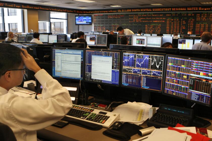 The bond trading room at PIMCO, photographed March 18, 2010, is a global investment management firm in Newport Beach, CA.