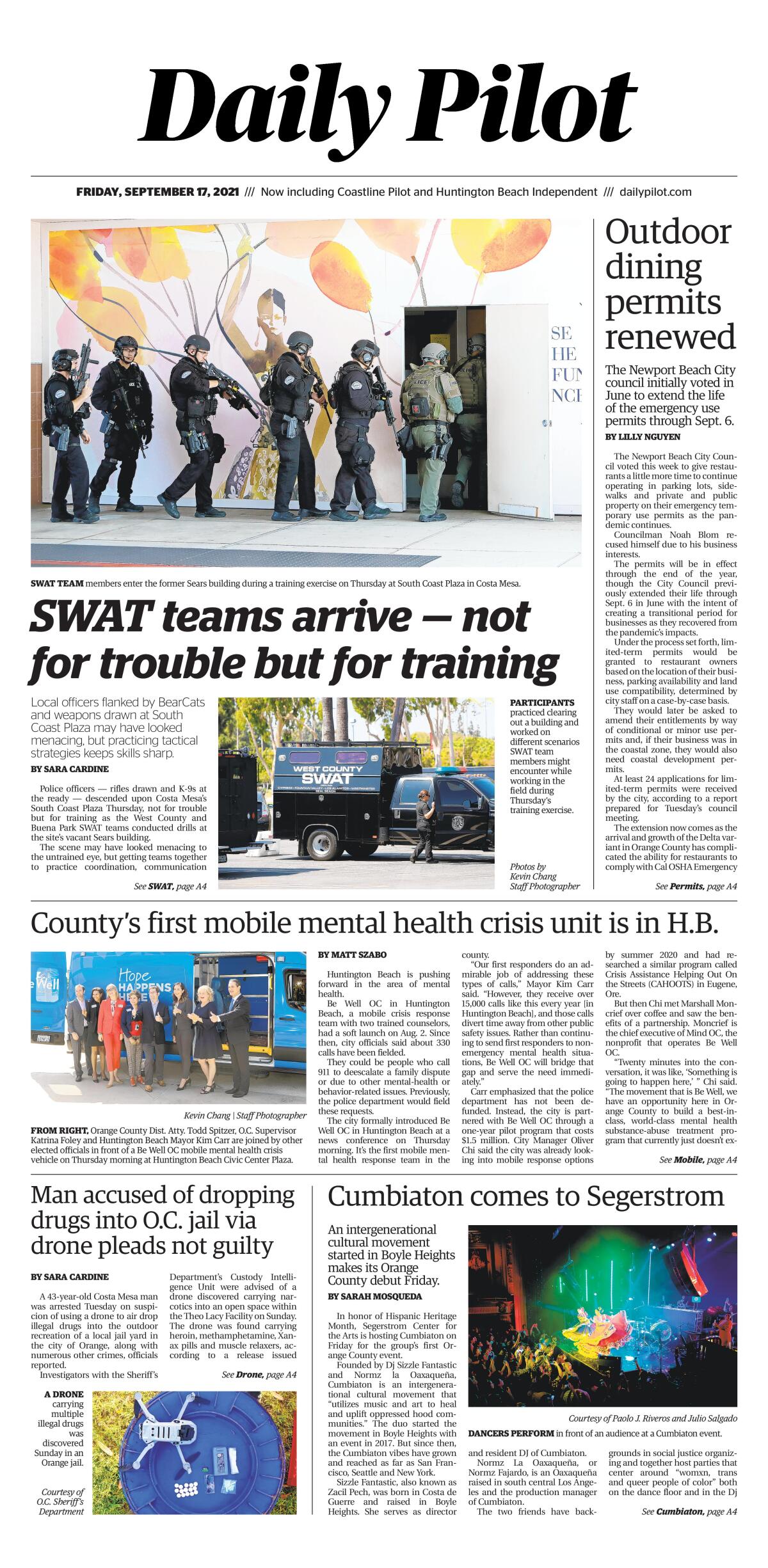 Daily Pilot e-Newspaper: Friday, Sept. 17, 2021 - Los Angeles Times