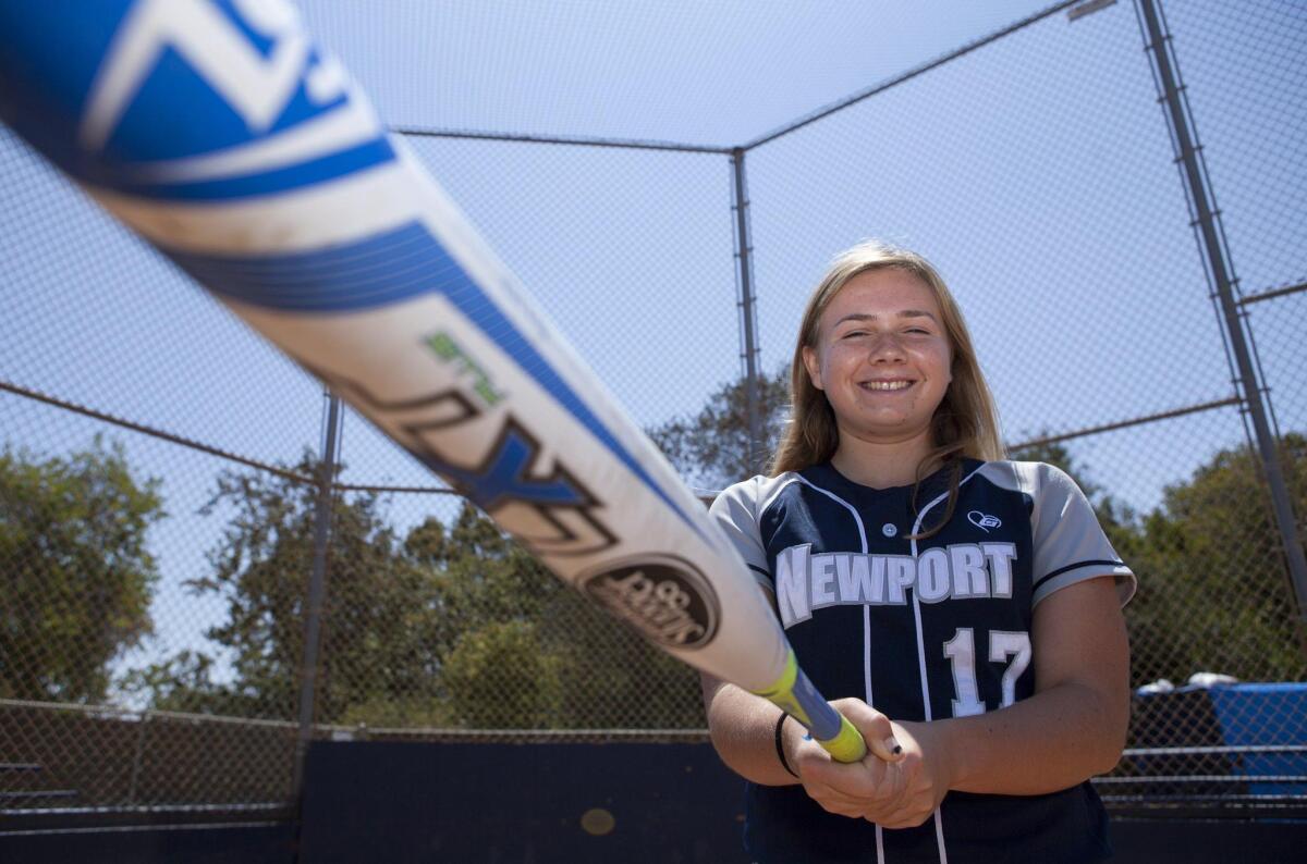 Newport Harbor High freshman Leah Freeman, a second-team All-Sunset League selection, is the Newport-Mesa Softball Player of the Year. She hit.258, led the Sailors with 24 runs scored, was second on the team with 10 walks, which helped her achieve a .372 on-base percentage, and stole a Newport-Mesa best 22 bases in 24 attempts without ever missing a game.