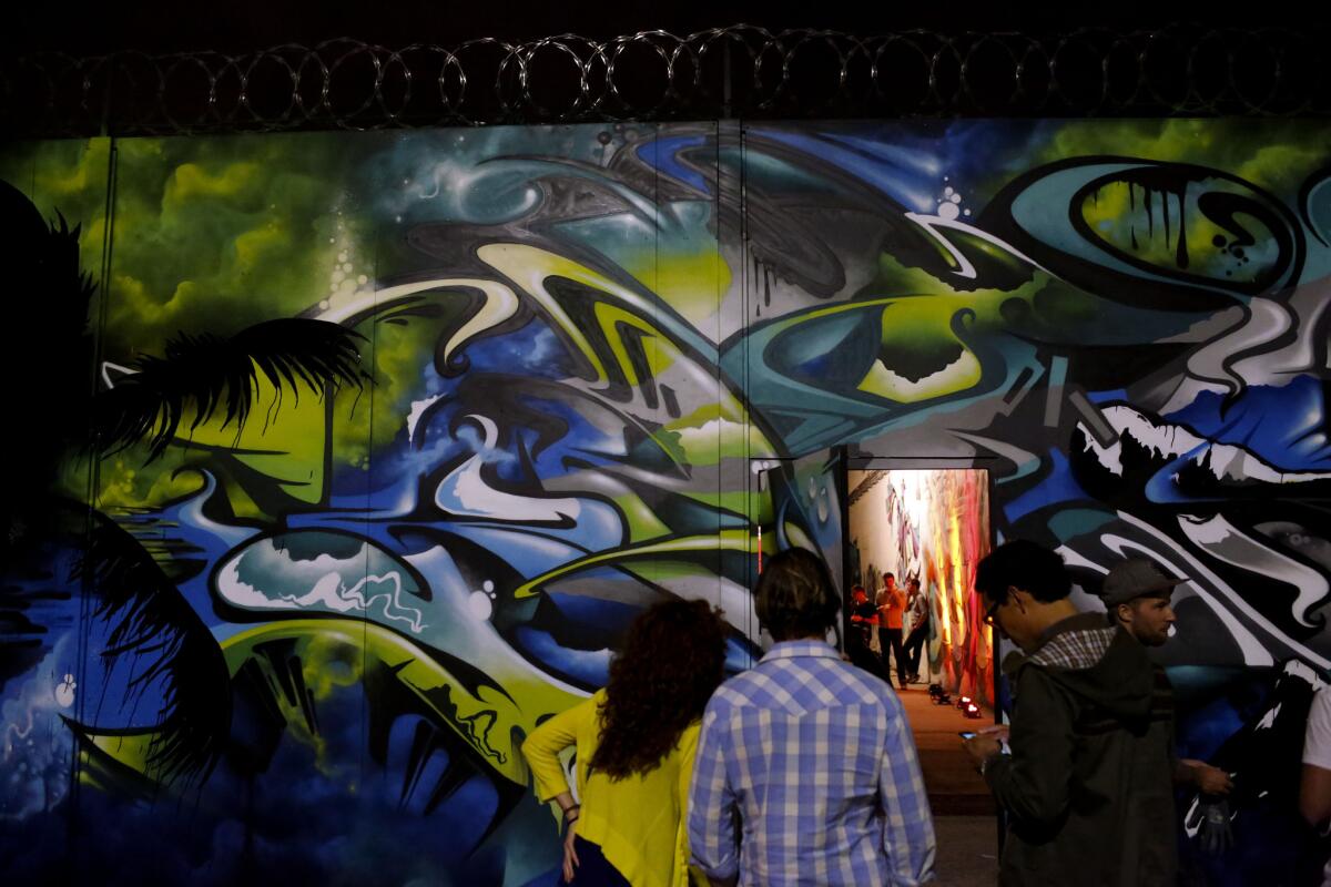 At a party Tuesday night in Los Angeles, Google showcased its Street Art project, which now has more than 10,000 images in a searchable database of murals and other public artwork worldwide.
