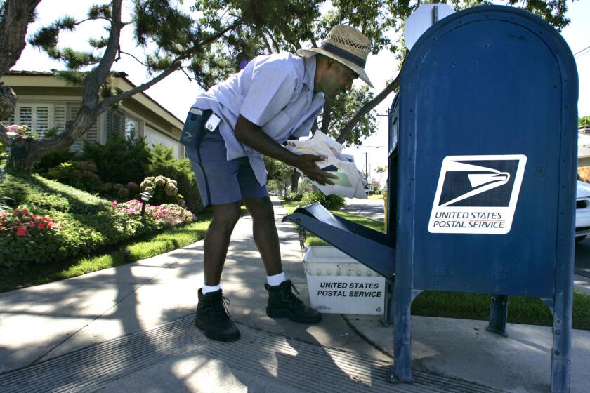 The Postal Service has seen upticks in package delivery because of online shopping, but that hasn't offset the decline in letter delivery.