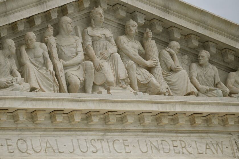 A portion of the Supreme Court building.