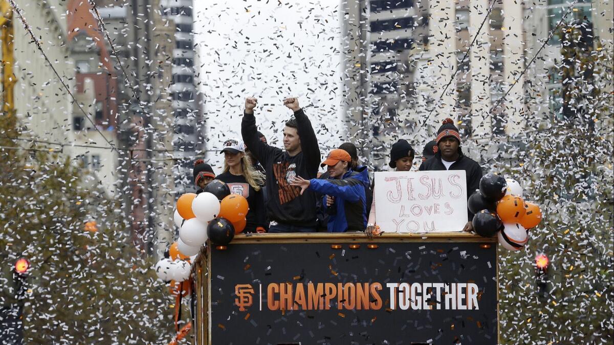 In 2014, the San Francisco Giants and the team's fans celebrated its third World Series championship in five seasons.