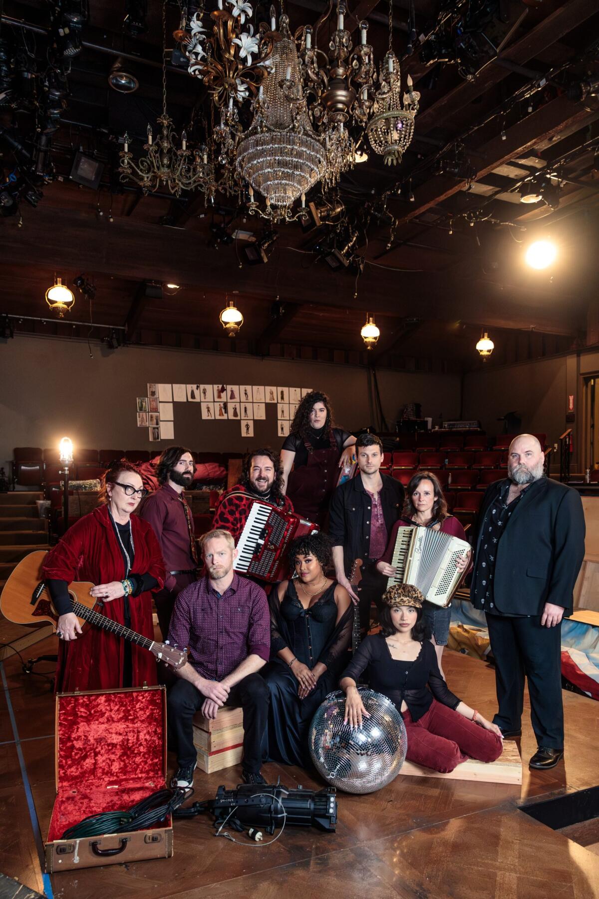 The cast of Cygnet Theatre's "Natasha, Pierre & the Great Comet of 1812."
