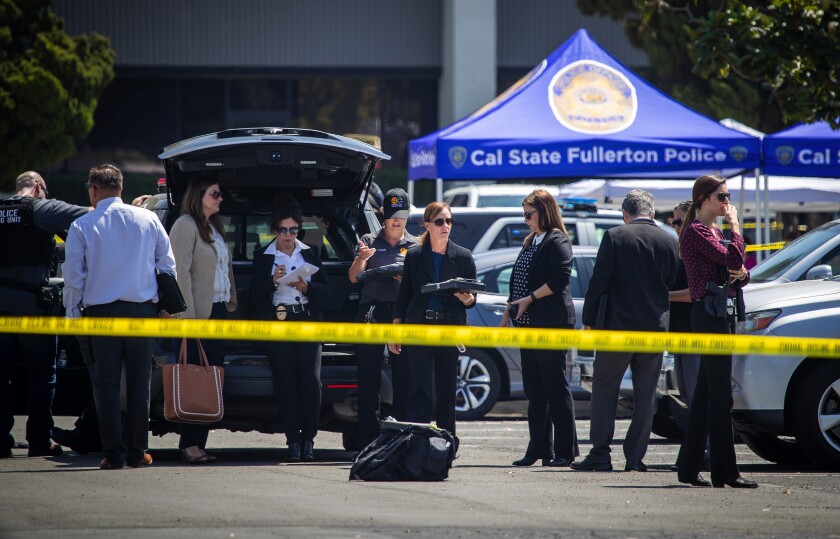 Scene of Cal State Fullerton stabbing