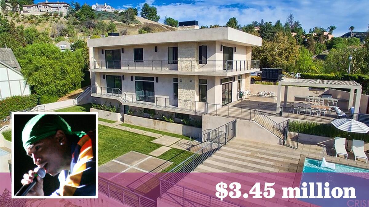 R&B crooner Trey Songz has paid $3.45 million for a contemporary home in a gated Bell Canyon community.