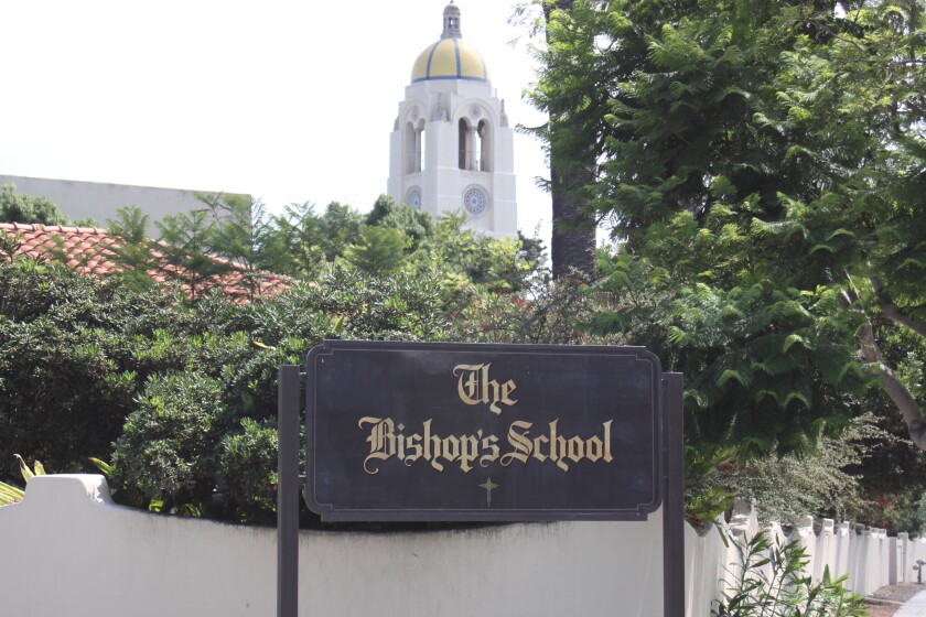 The Bishop's School is at 7607 La Jolla Blvd. in La Jolla.