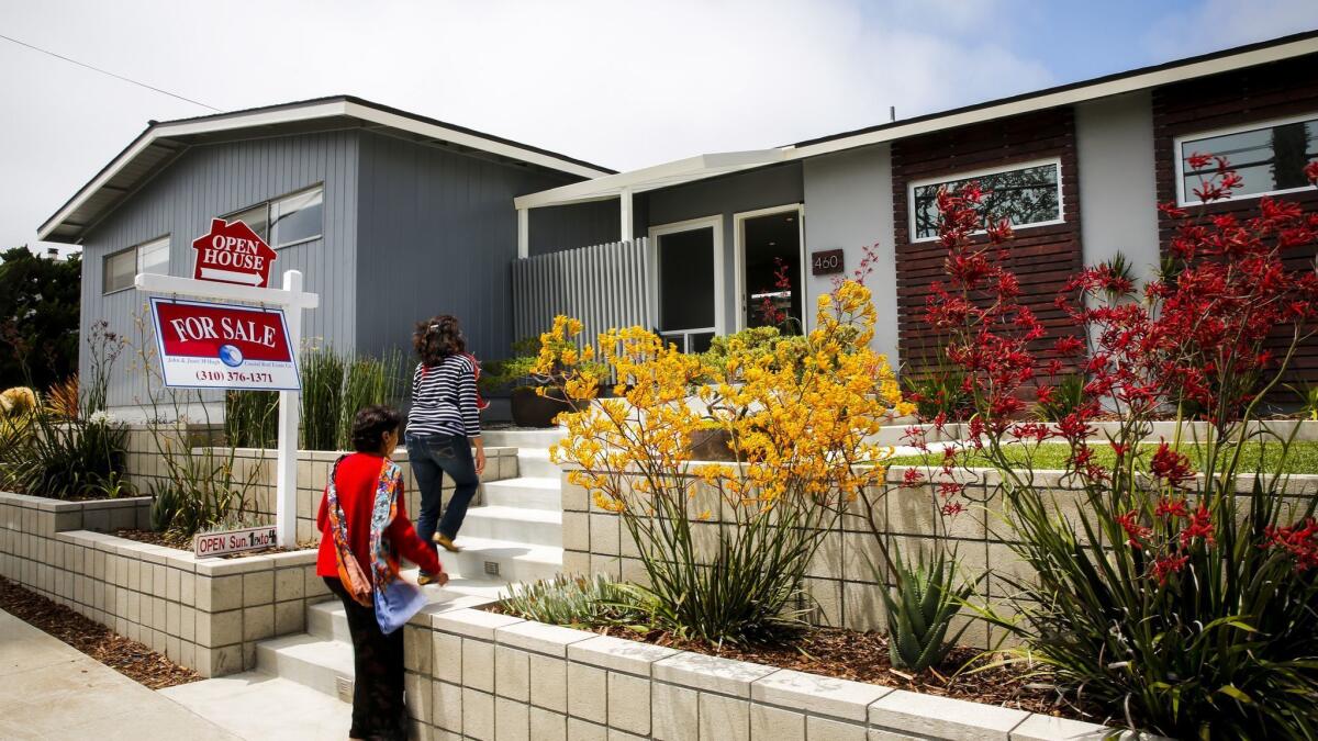 An open house in Manhattan Beach.