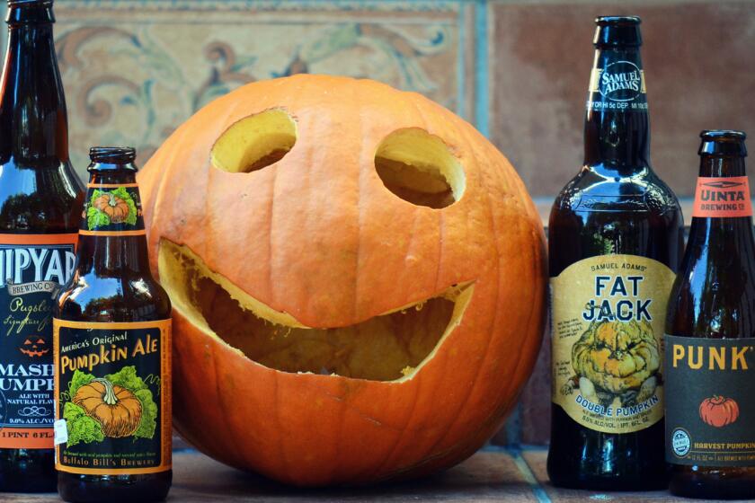 A selection of pumpkin beers, an ale worthy of a try but often dismissed by craft beer snobs.