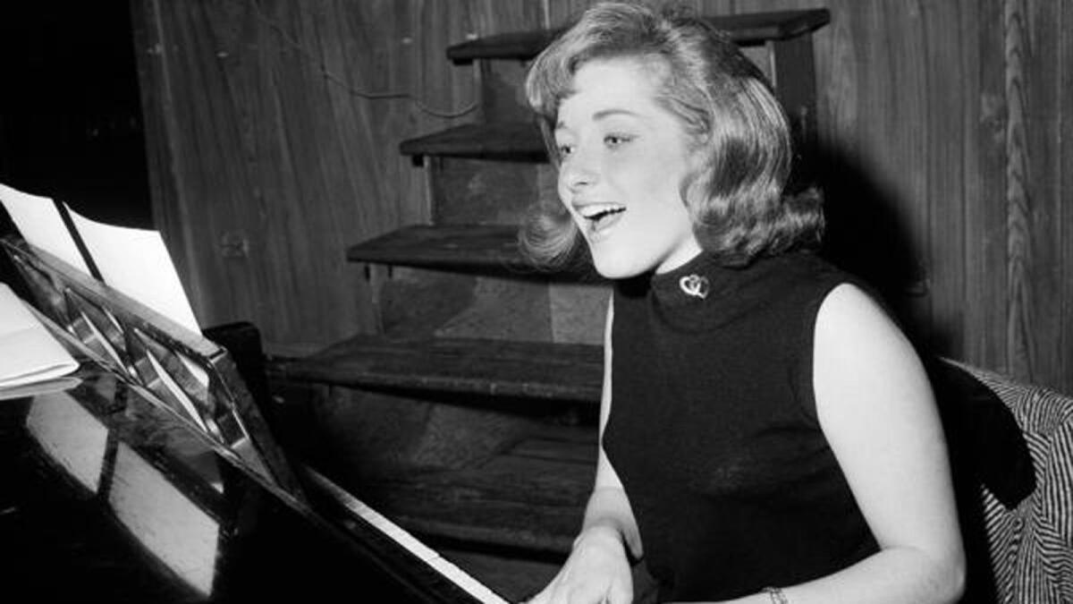 Lesley Gore rehearses in 1966. She is best known for singing "It's My Party," "Judy's Turn to Cry" and "You Don't Own Me."