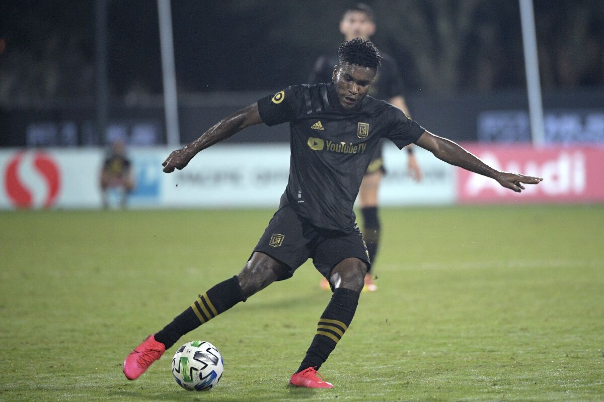 LAFC midfielder Jose Cifuentes.