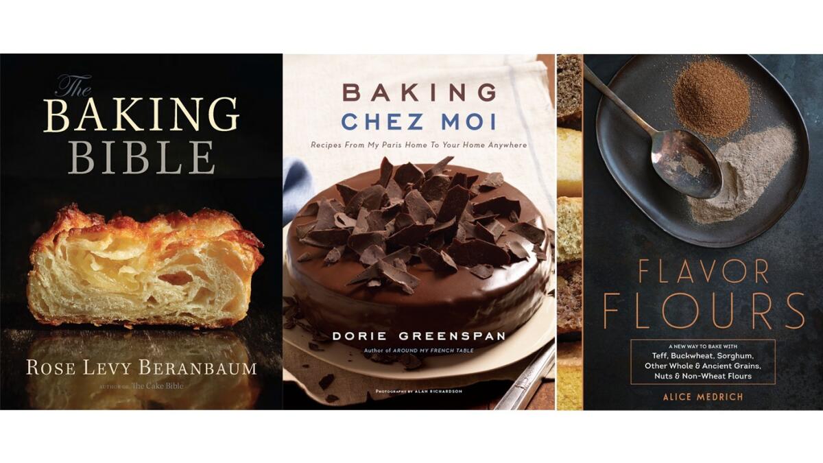 Three queens of pastry are competing in the International Assn. of Culinary Professionals Awards baking category: Rose Levy Beranbaum's "Baking Bible" is up against Dorie Greenspan's "Baking Chez Moi" and Alice Medrich's "Flavor Flours."