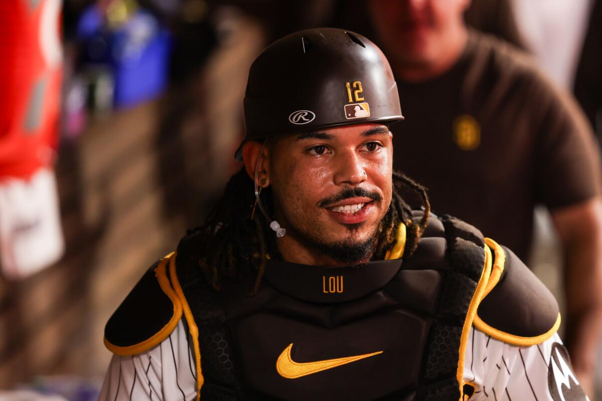 Padres pregame Luis Campusano, one of two hot catchers, gets the start