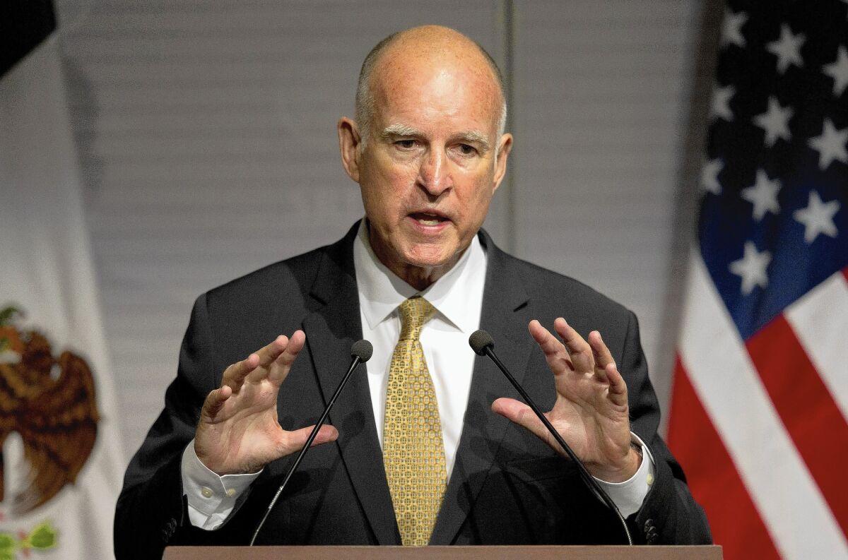 A lack of political pressure or aspirations for higher office allowed Gov. Jerry Brown to act as a free agent when it came to bill signings.