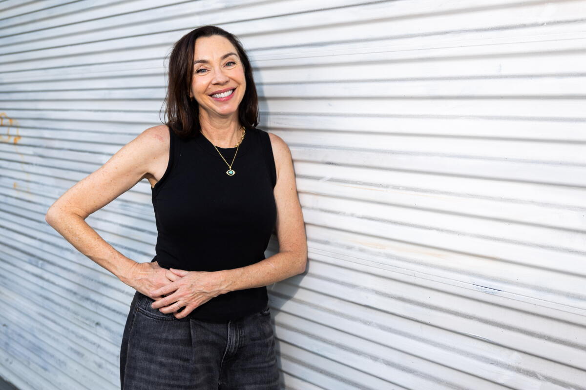 Cast member Stephanie Courtney of "The Crazy Uncle Joe Show."