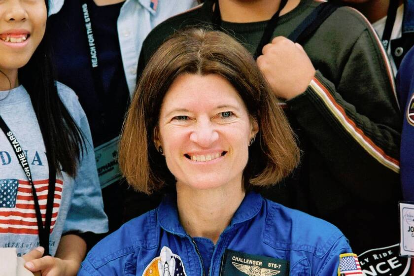 Sally Ride (front) was the first American woman in space. She died in La Jolla in 2012.
