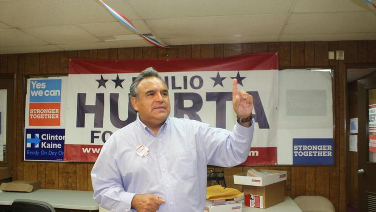 Democratic challenger Emilio Huerta