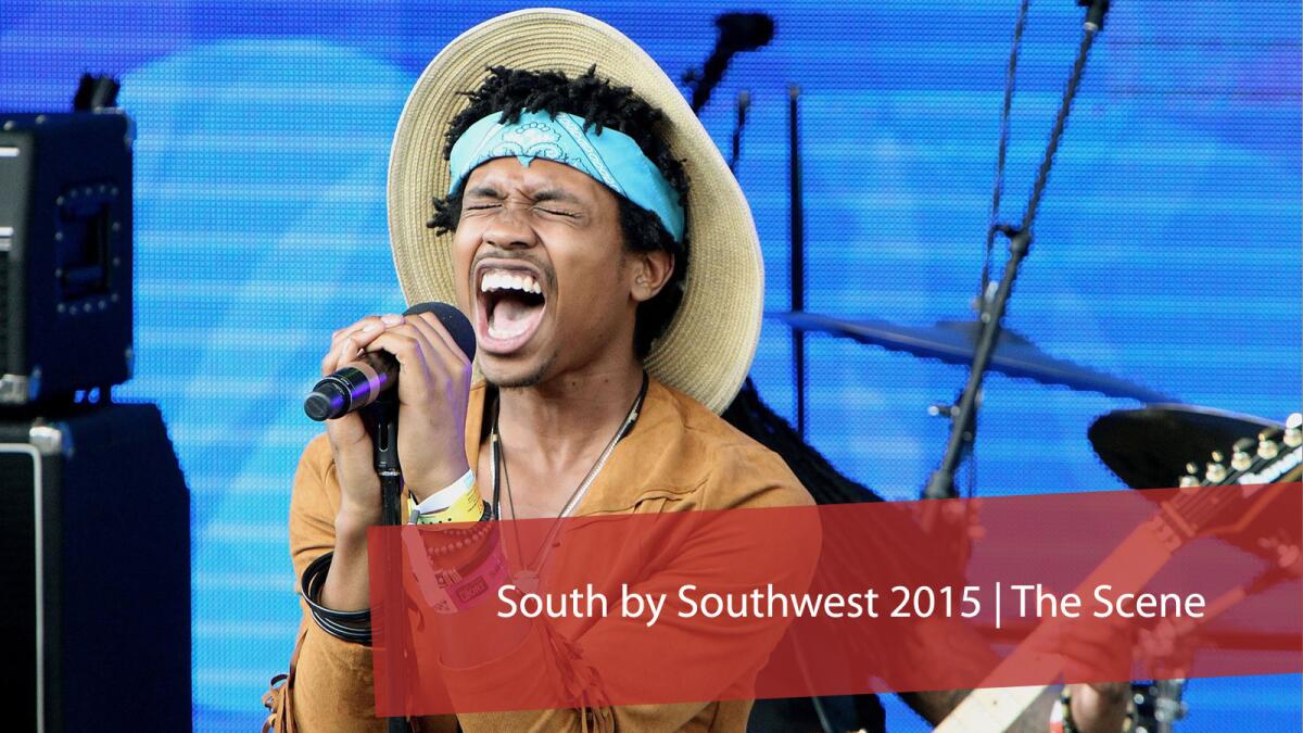 Raury performs at the Pandora Discovery Den SXSW.