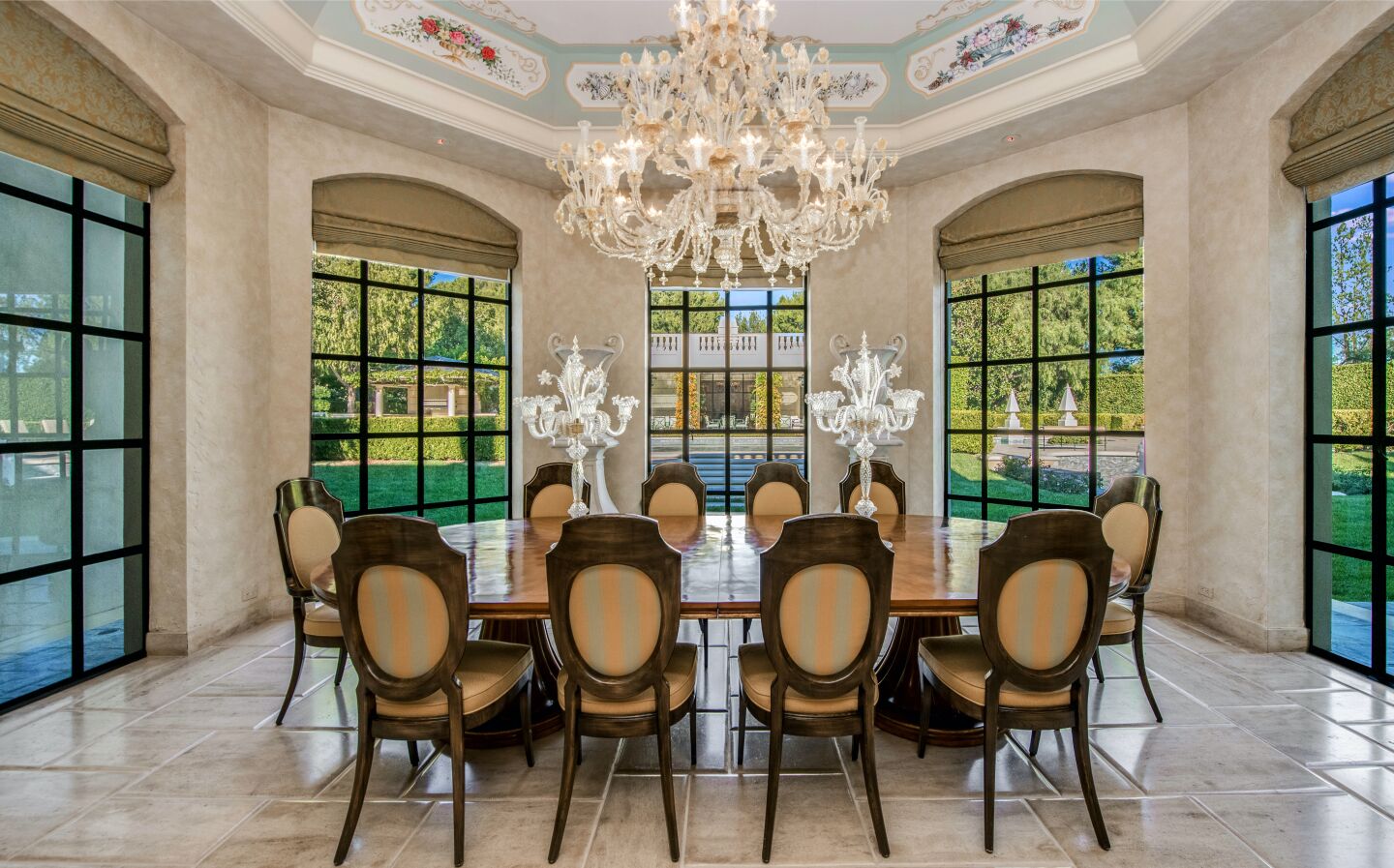 The dining room.