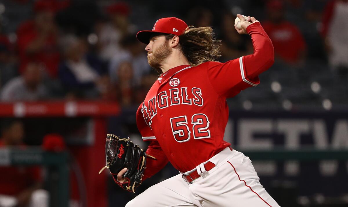 Angels pitcher Dillon Peters put in a solid performance Sept. 24 in a 3-2 win over the Oakland Athletics.