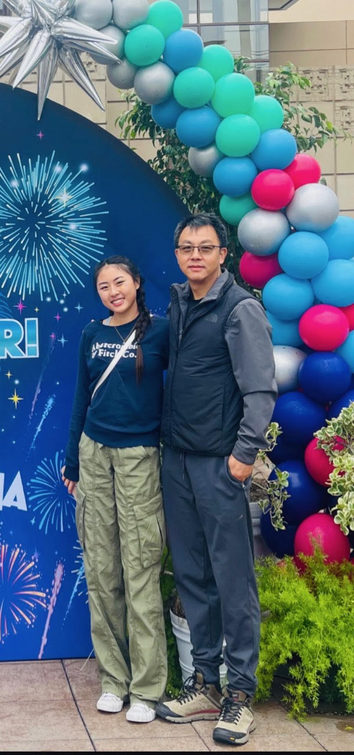 Victoria Huang often writes about her father, Eric.
