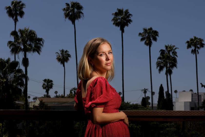 LOS ANGELES-CA-APRIL 14, 2020: Author Stephanie Danler is photographed at home in Los Angeles on Tuesday, April 14, 2020. (Christina House / Los Angeles Times)