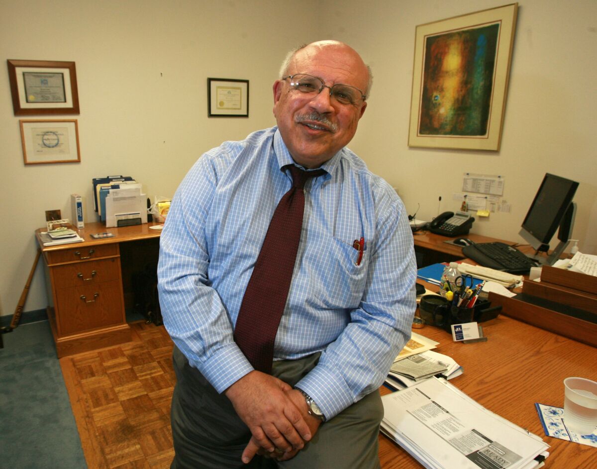 Morris Casuto is photographed in 2010 in his office at the ADL in San Diego