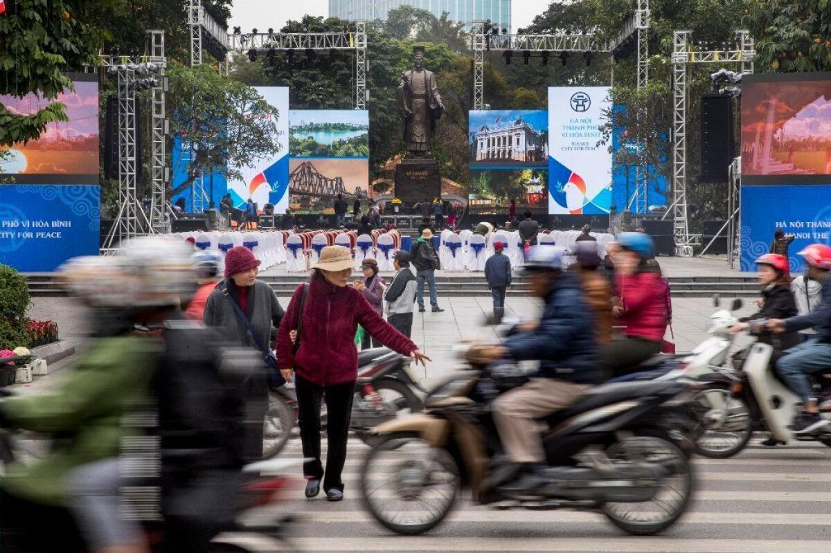 Hanoi, Vietnam's capital and a city of 8 million people, has embraced the role of summit host.