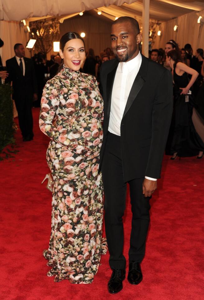 Kim Kardashian's floral baby bump was somehow upstaged by her glove-sleeves at the 2013 Met Gala. The floral gown paired with her bulging baby bump launched a fury of memes all over the Internet. Memes that showed Kardashian as a grandmother's vintage couch.