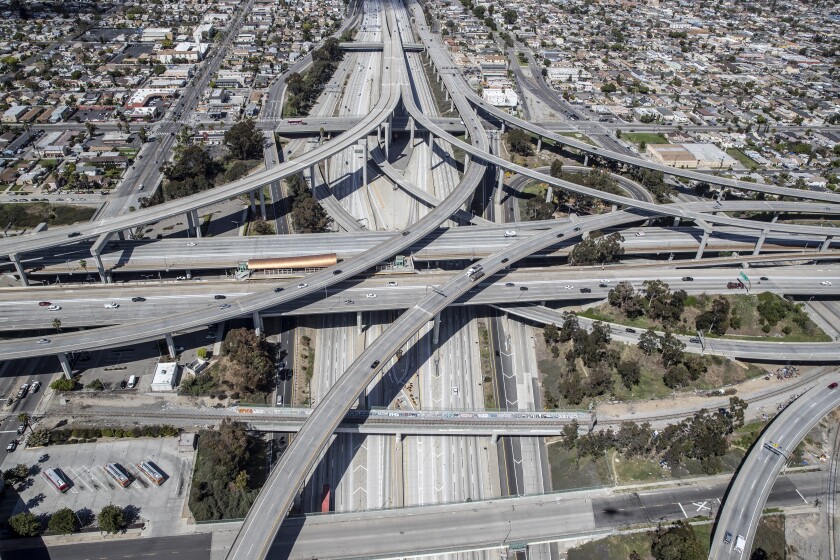  Intersection of the 110 and the 105 Freeways