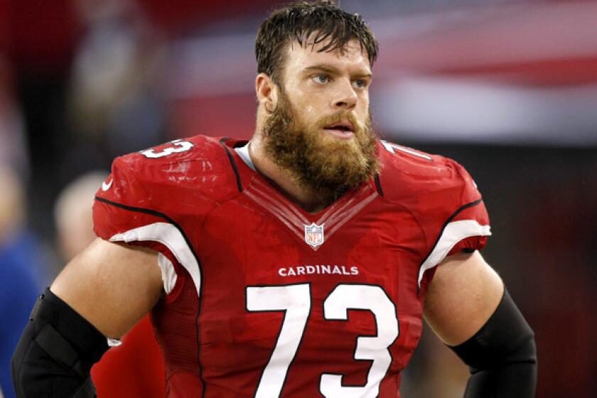 Cardinals offensive tackle Eric Winston has started 112 consecutive games, dating to his second season with the Houston Texans in 2007.