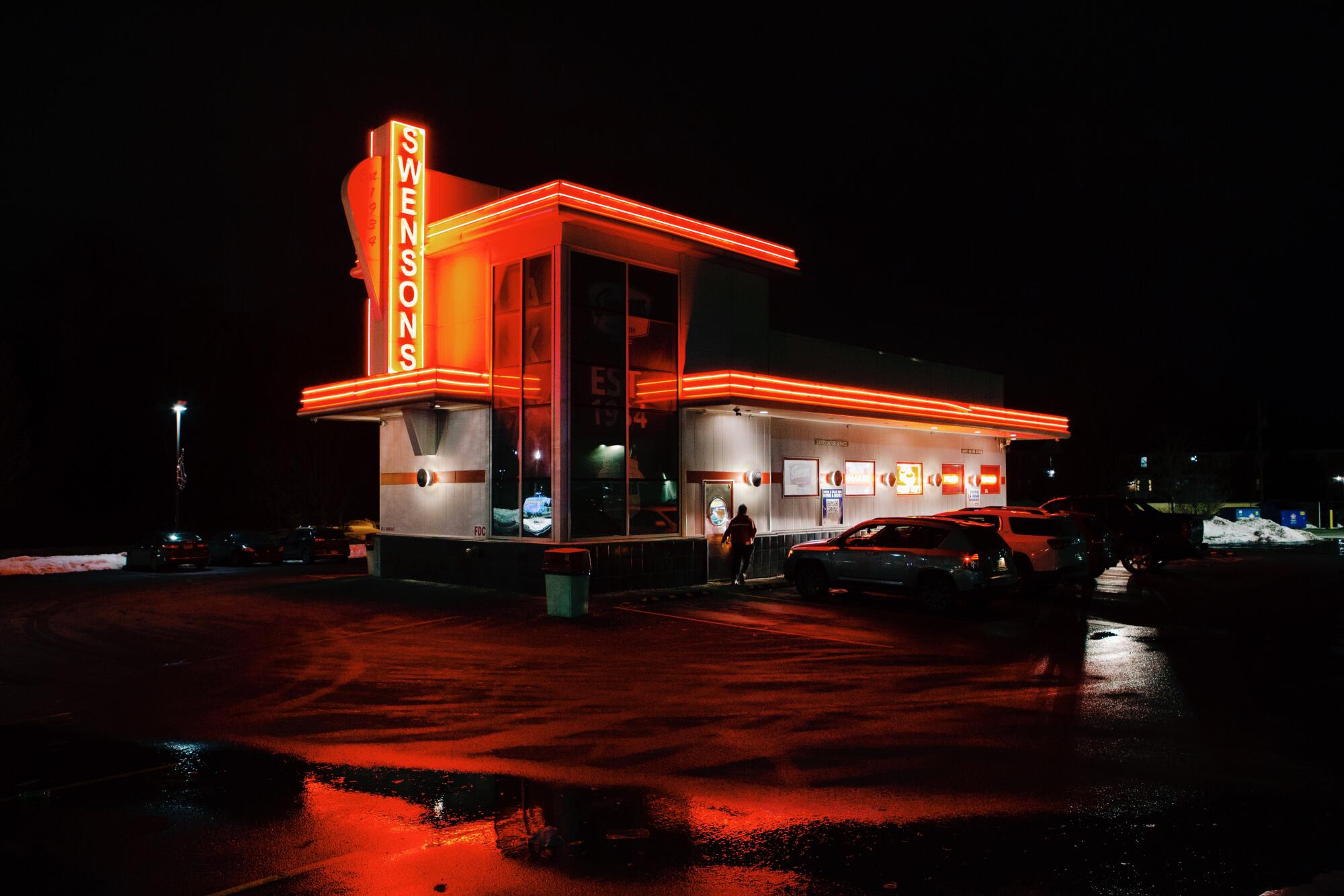 An exterior photo of Swensons in Akron, Ohio.